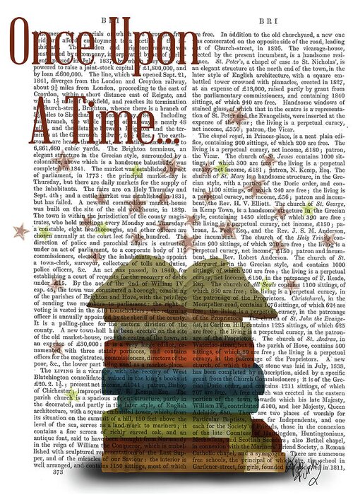 Fabfunky Greeting Card featuring the painting Once Upon A Time Books by Fab Funky