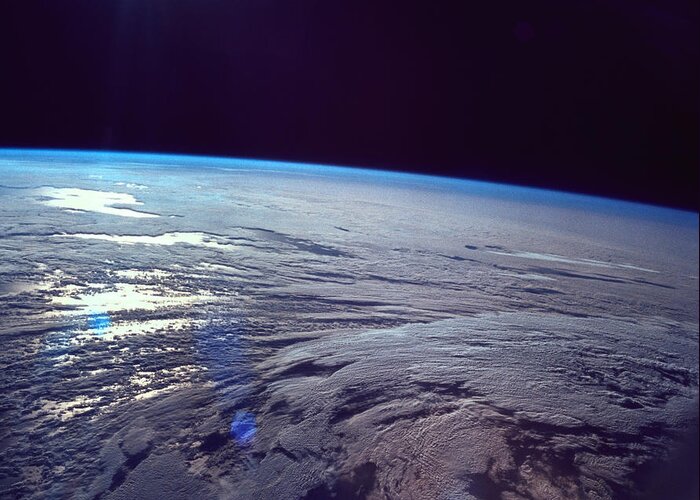 Globe Greeting Card featuring the photograph The Earth Viewed From Space #2 by Stockbyte