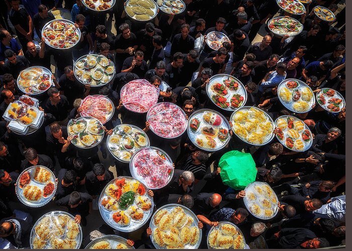 Iran Greeting Card featuring the photograph Votive Food #2 by Amir Hossein Kamali | ???????? ?????