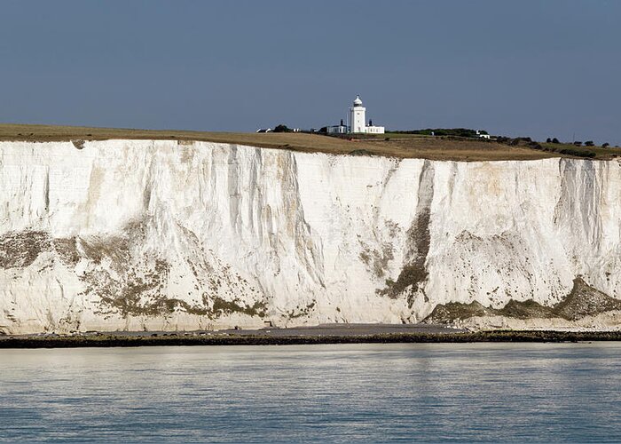 Scenics Greeting Card featuring the photograph White Cliffs Of Dover In Kent England #2 by Stockcam