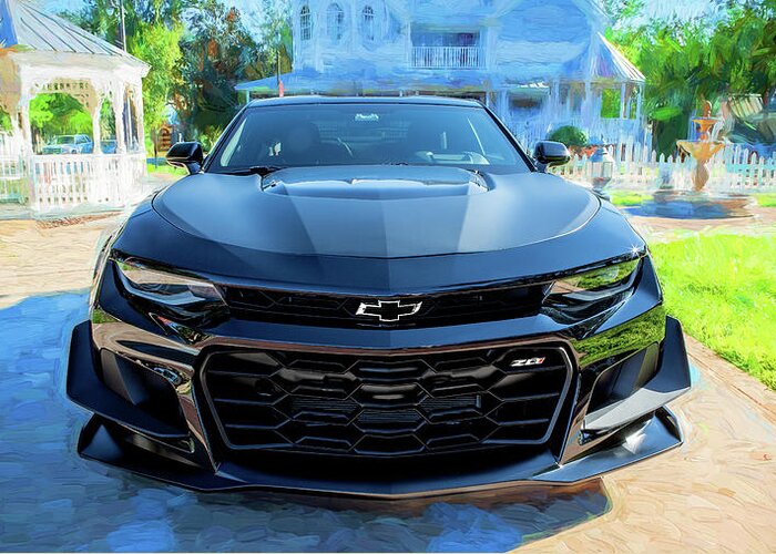 2018 Chevrolet Camaro Zl1  Greeting Card featuring the photograph 2018 Chevrolet Camaro ZL1 16n by Rich Franco