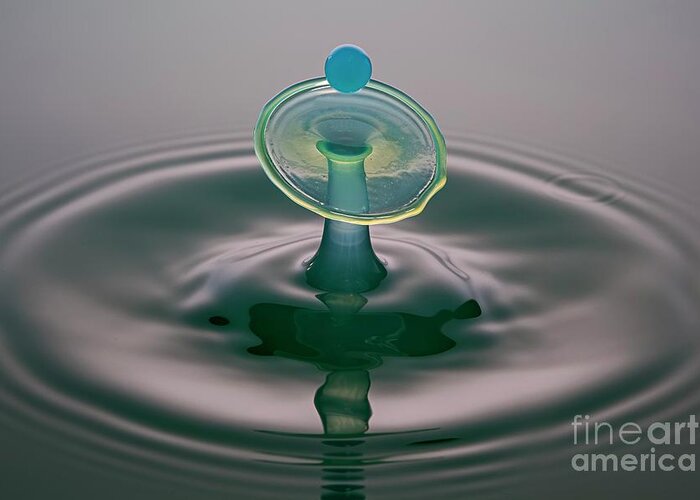 Circle Greeting Card featuring the photograph Water Drop Impact #23 by Frank Fox/science Photo Library