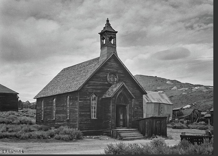 Bodie Greeting Card featuring the photograph Bodie Church #3 by Mike Ronnebeck