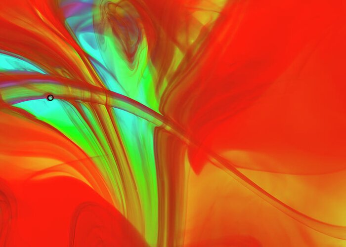 Part Of A Series Greeting Card featuring the photograph Colored Liquids #3 by Paul Taylor