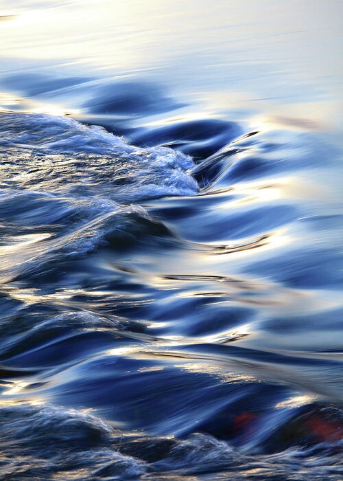 Scenics Greeting Card featuring the photograph Colorful Flowing Water #3 by Bihaibo