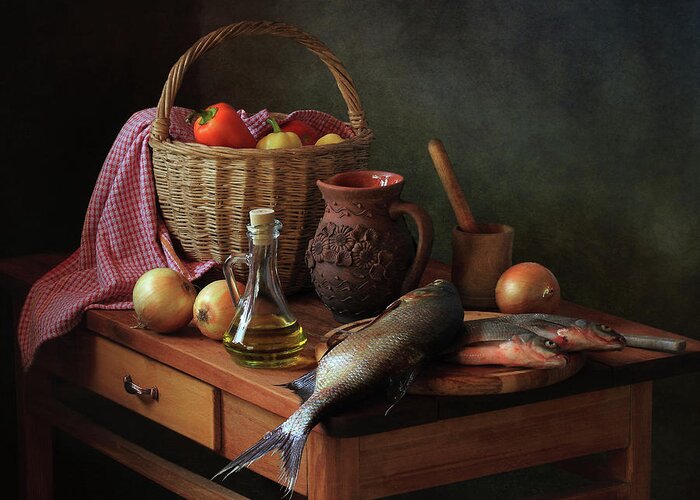 Food Greeting Card featuring the photograph D #3 by Tatyana Skorokhod (???????