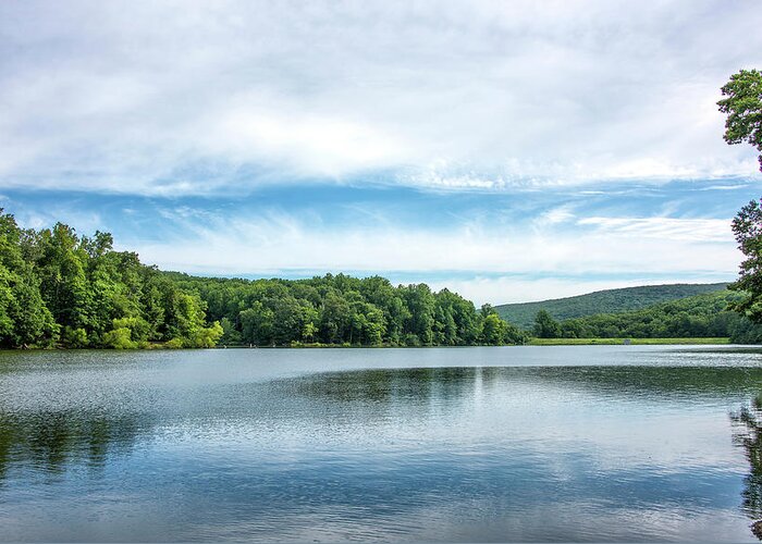 Hunting Creek Lake Greeting Card featuring the photograph Hunting Creek Lake in Cunningham Falls State Park - Maryland #3 by Brendan Reals