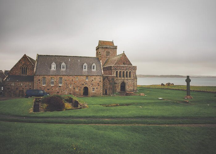 Iona Abbey Greeting Card featuring the photograph Iona Abbey #4 by Ray Devlin