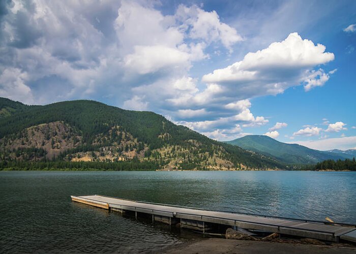 Landscape Greeting Card featuring the photograph Trout Creek On Noxon Reservoir In Montana #3 by Alex Grichenko