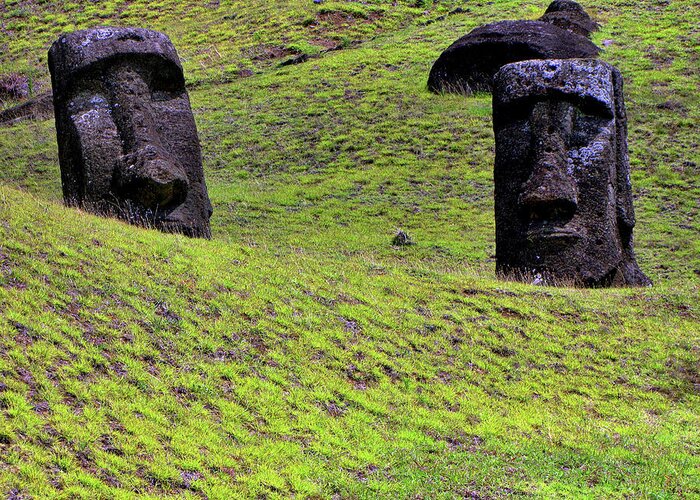 Easter Island Chile Greeting Card featuring the photograph Easter Island Chile #40 by Paul James Bannerman