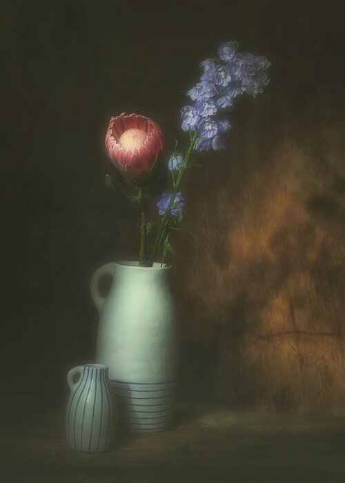 Flowers Greeting Card featuring the photograph Foggy Memory Of The Past #5 by Saskia Dingemans