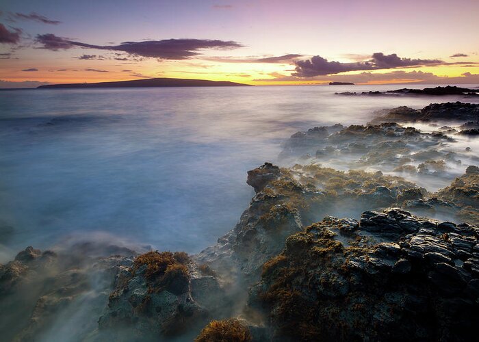 Water's Edge Greeting Card featuring the photograph Idylic Maui Coastline - Hawaii #5 by Wingmar