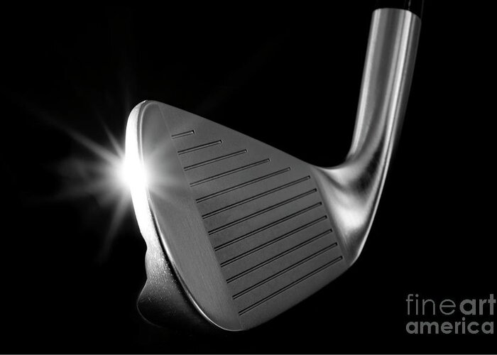 Golf Greeting Card featuring the photograph Golf Club Iron #6 by Mats Silvan