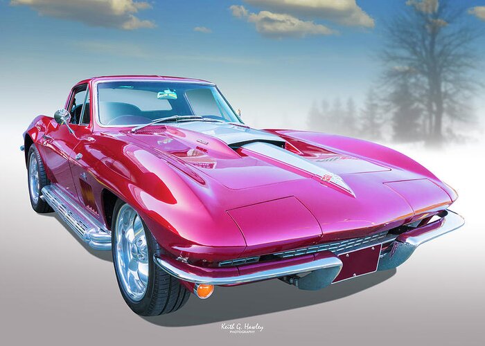 Car Greeting Card featuring the photograph 67 Corvette by Keith Hawley