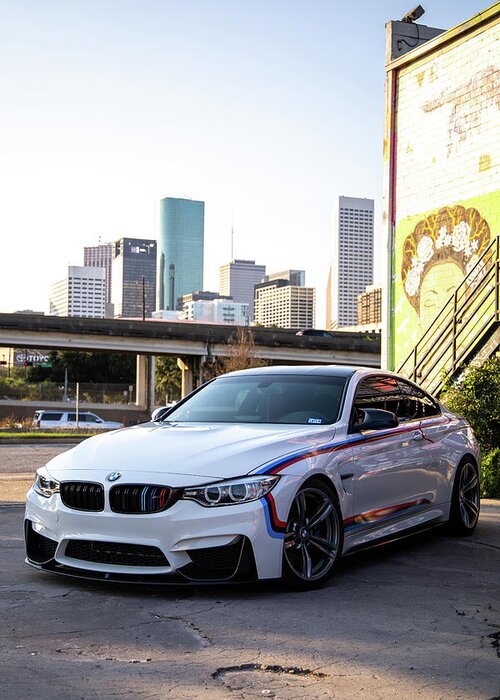 Bmw Greeting Card featuring the photograph Bmw M4 #8 by Rocco Silvestri