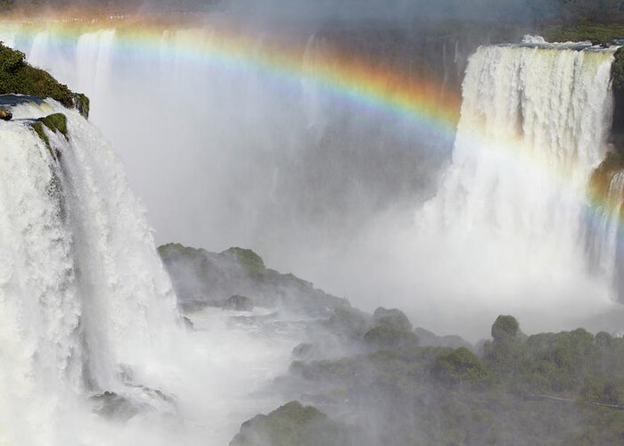 Iguacu Falls Greeting Card featuring the photograph 800-1230 by Robert Harding Picture Library