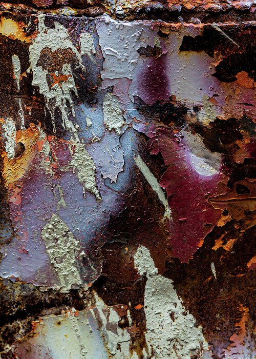 Cracked And Peeling Paint Greeting Card featuring the photograph Cracked and Peeling Paint #9 by Robert Ullmann