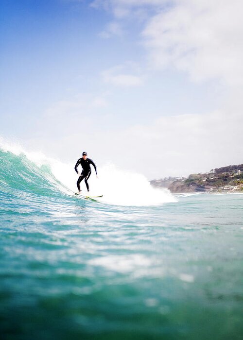 People Greeting Card featuring the photograph Surfing In La Jolla, California #9 by Jay Reilly