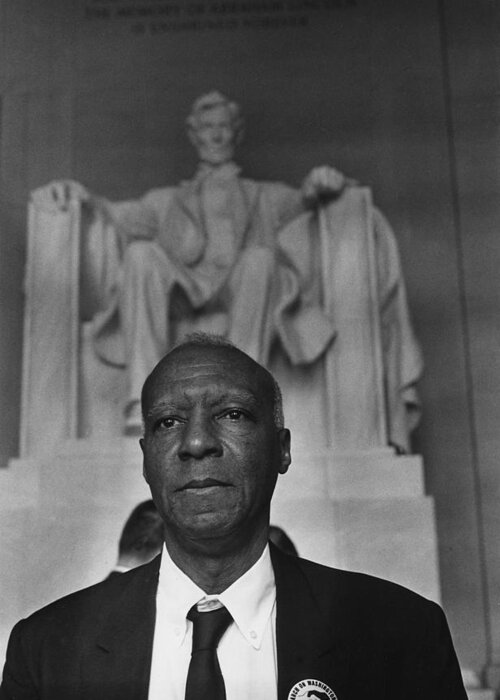 1963 Greeting Card featuring the photograph A. Philip Randolph, March by Science Source
