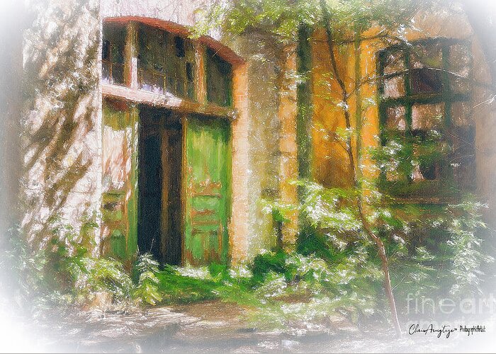 Abandoned Greeting Card featuring the pastel Abandoned House by Chris Armytage