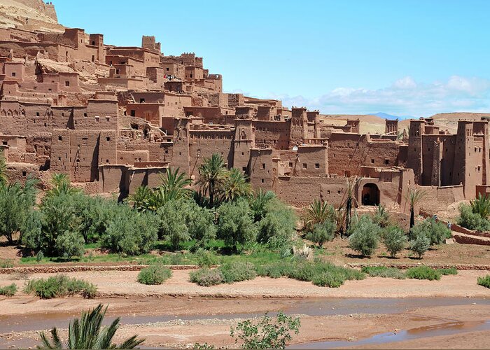 Mud Greeting Card featuring the photograph Ait Benhaddou by Ytwong
