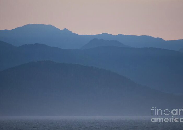 Images Greeting Card featuring the photograph Alaska Inside Passage Mountains by Rick Bures