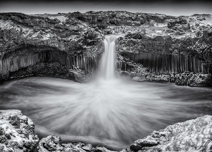 Waterfall Greeting Card featuring the photograph Aldeyjarfoss by Sunny072080