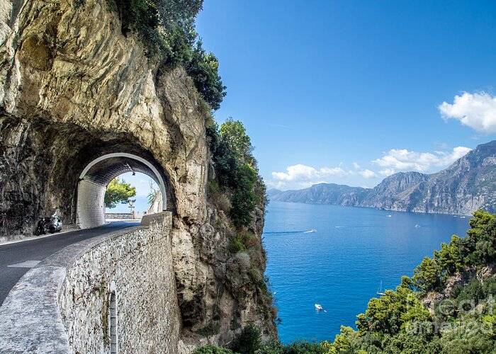Motor Greeting Card featuring the photograph Amalfi Coast Italy by Marcelo Alex