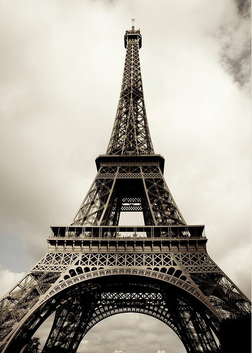 Eiffel Tower Greeting Card featuring the photograph Amazing Eiffel Tower In Paris, France by Alexander Hafemann