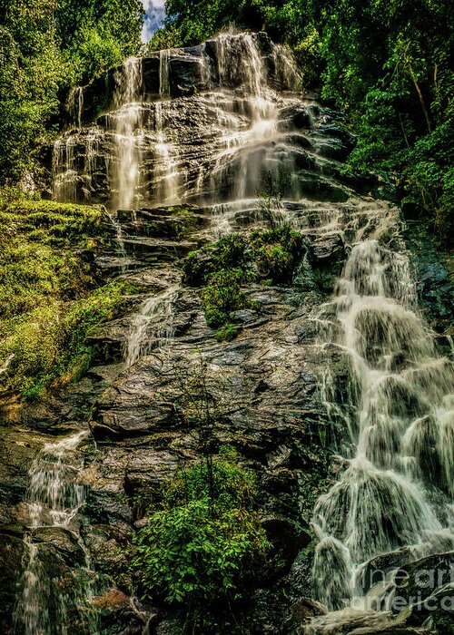 Amicalola Falls Greeting Card featuring the photograph Amicalola Waterfall by Nick Zelinsky Jr