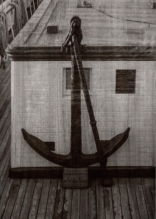 Anchor Greeting Card featuring the photograph Anchors Away by Cathy Anderson