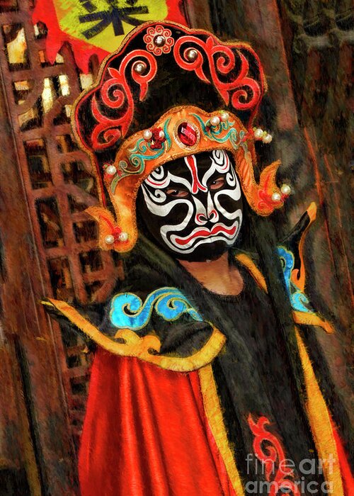  Greeting Card featuring the photograph Ancient Traditions Sichuan Opera by Blake Richards