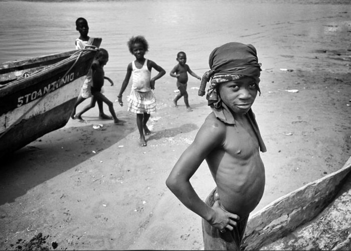 Documentary Greeting Card featuring the photograph Angola - Fisherman's Village by Martin Froyda