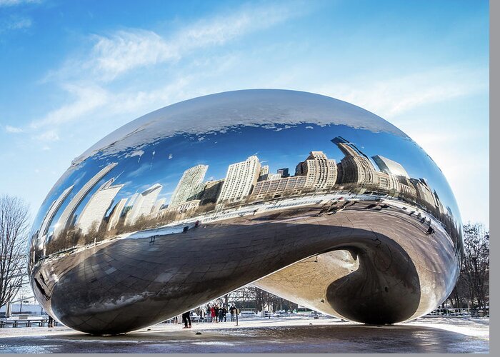 Chicago Greeting Card featuring the photograph Another Bean View by Framing Places