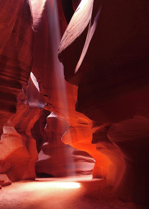Antelope Canyon Greeting Card featuring the photograph Antelope Canyon National Park, Interior by Costint