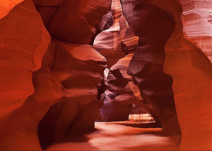 Tranquility Greeting Card featuring the photograph Antelope Canyon, Page, Arizona by Wavelet Photography