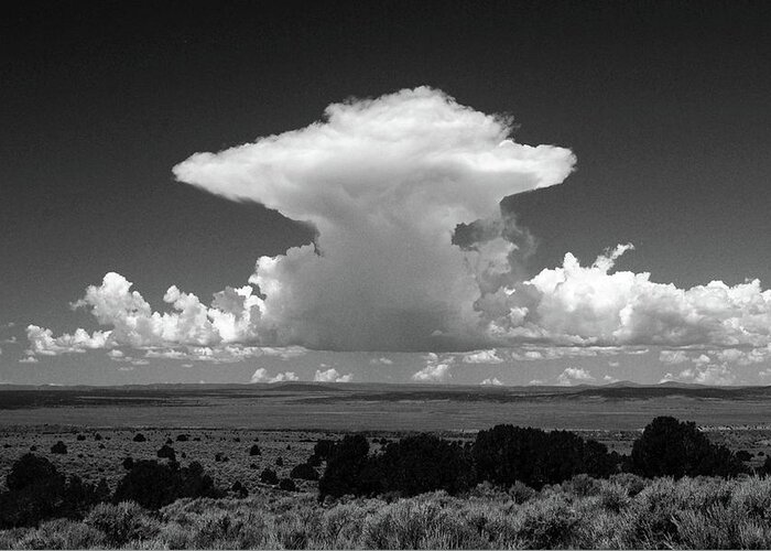 Landscape Greeting Card featuring the photograph Anvil Cloud by Glory Ann Penington