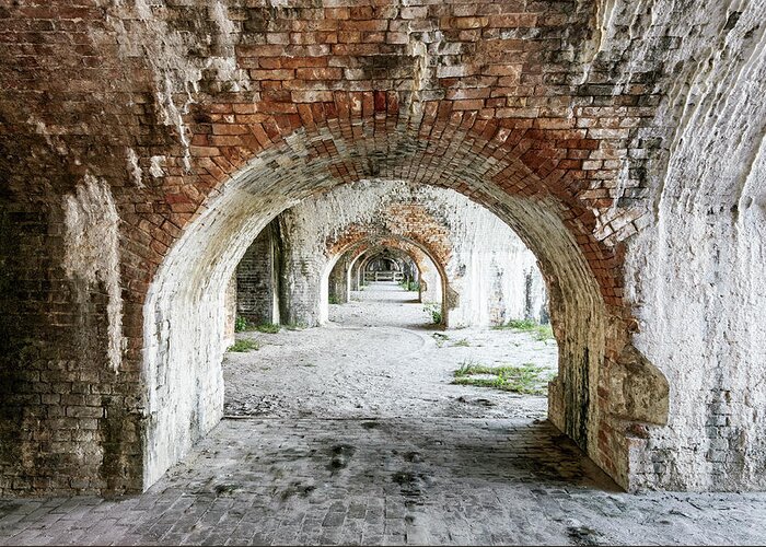 Florida Greeting Card featuring the photograph Arches - Ft. Pickens by Bill Chambers