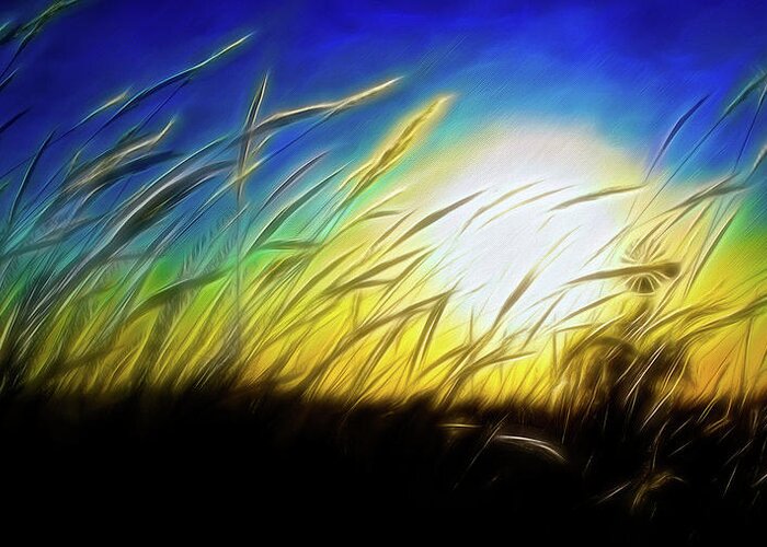 Bill Kesler Photography Greeting Card featuring the photograph Tall Grass - Artistic by Bill Kesler