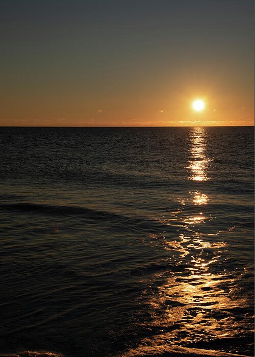 Morning Greeting Card featuring the photograph Atlantic Ocean Sunrise by Dennis Schmidt