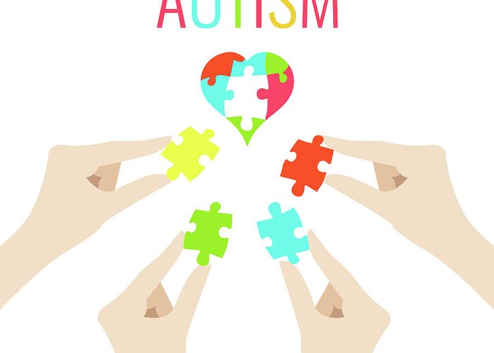 Autism Greeting Card featuring the photograph Autism Awareness by Art4stock/science Photo Library