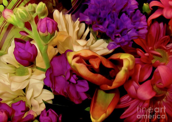 Floral Greeting Card featuring the photograph Autumn Floral by Elizabeth Tillar