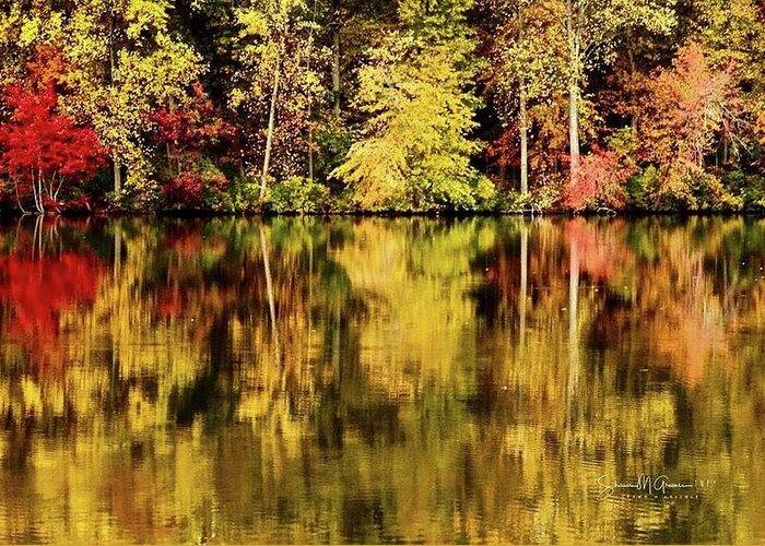 Autumn Greeting Card featuring the photograph Autumn Reflection by Shawn M Greener