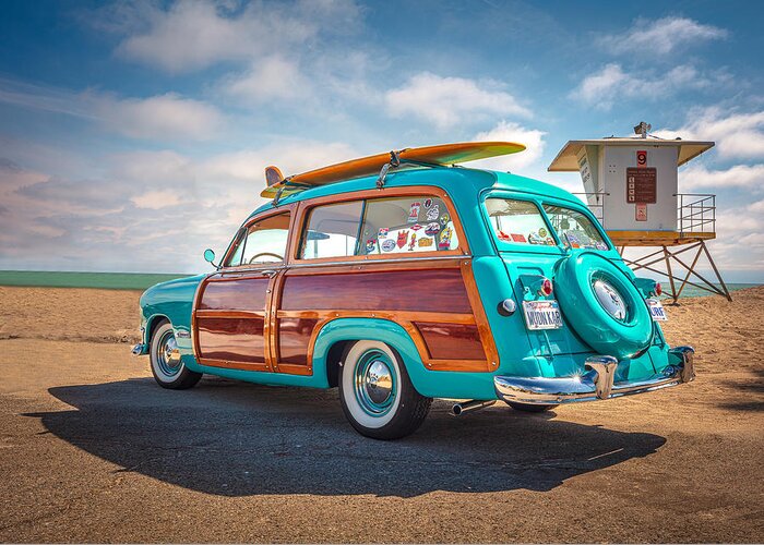 Woodie Greeting Card featuring the photograph Back to the Beach by Ryan Smith