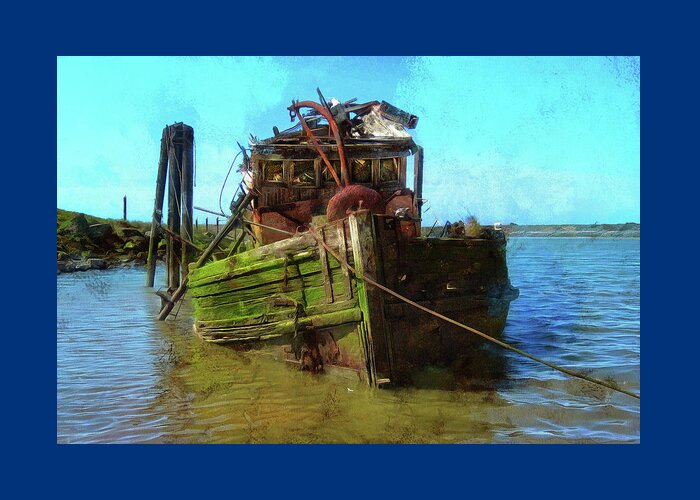 Wrecked Boat Greeting Card featuring the photograph Bad Water Day by Thom Zehrfeld