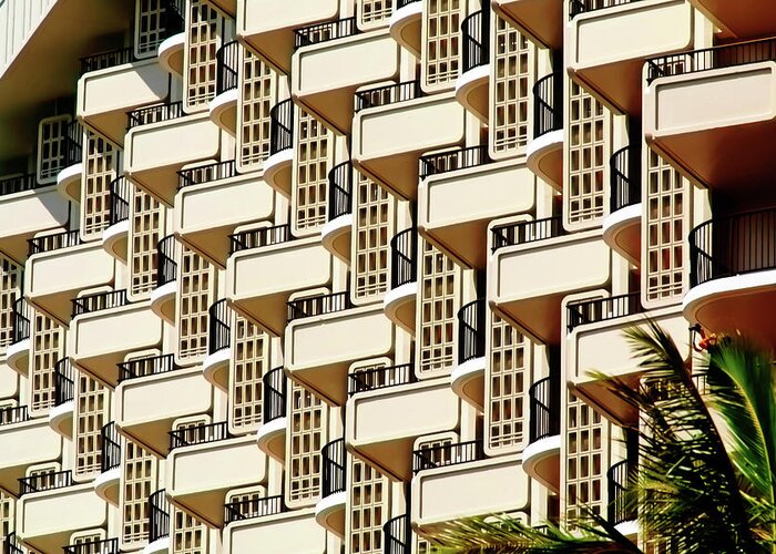 Hawaii Greeting Card featuring the photograph Balconies by Tom Prendergast