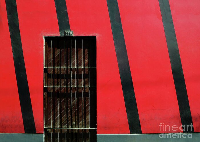 Door Greeting Card featuring the photograph Bars and Stripes by Rick Locke - Out of the Corner of My Eye