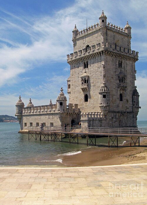 Portugal Greeting Card featuring the photograph Belem Tower of Discovery by Nieves Nitta