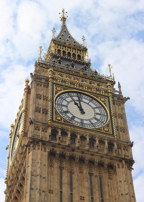 Big Ben Greeting Card featuring the photograph Big Ben Clock Tower by Laura Smith