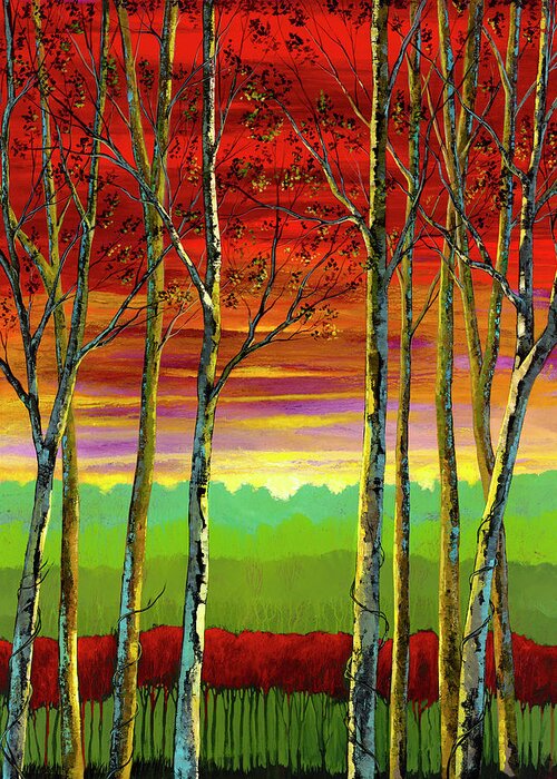 Ford Smith Greeting Card featuring the painting Blissfully Aware by Ford Smith